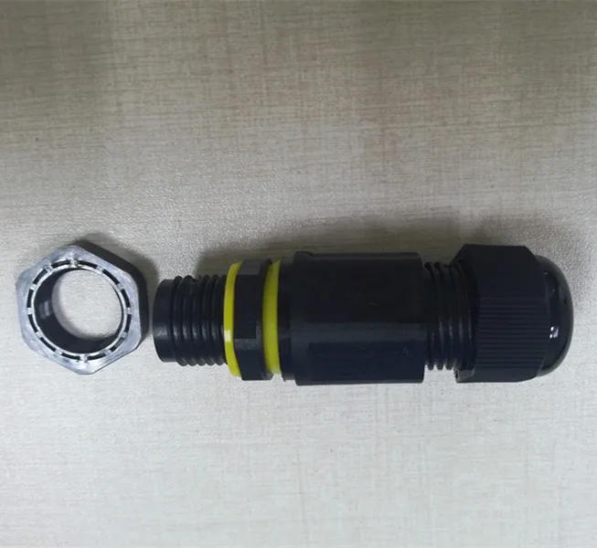 Cable to  panel IP68 waterproof 3 pin connector M683 for 5-10mm cable connection