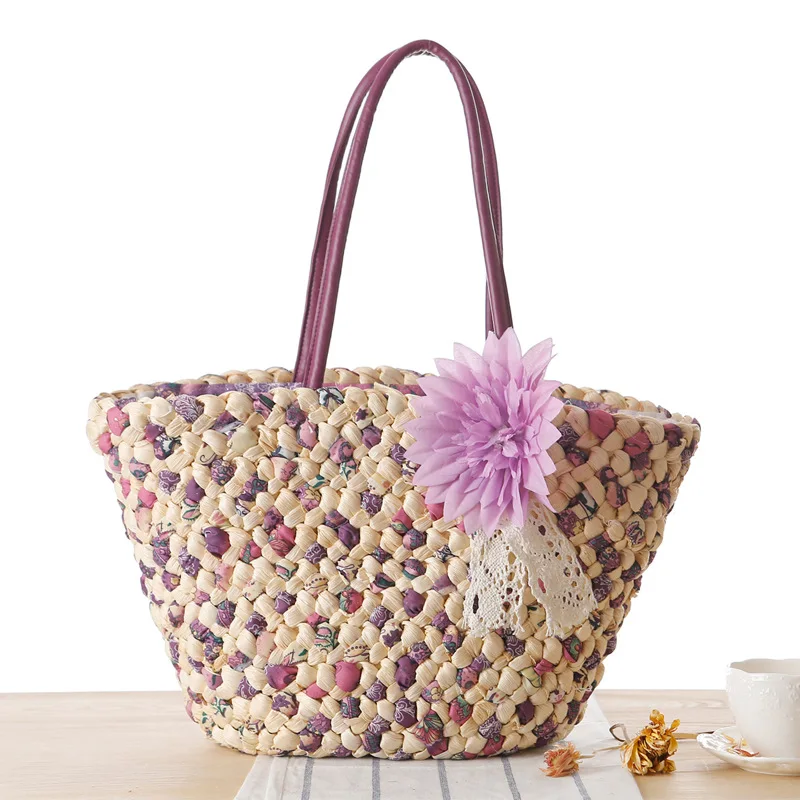China manufacturer paper straw bag bohemian bali for summer