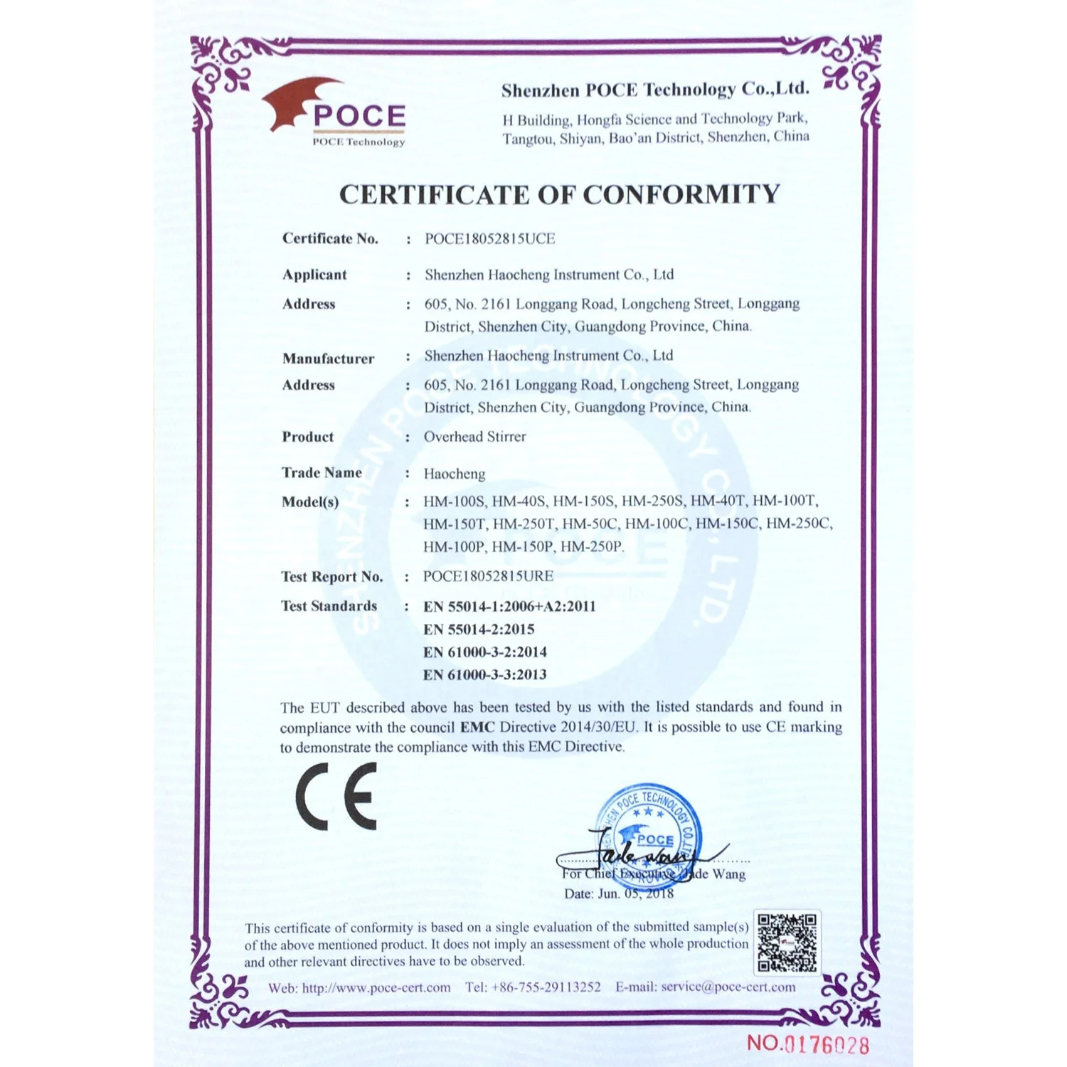 High Quality LED Mixing Electric 100L 150L Laboratory Overhead Stirrer