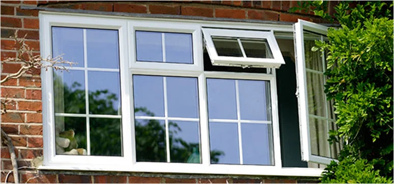 Vinyl /Upvc double hung windows/vertical sliding windows with grills and Nailing Flange to UAS