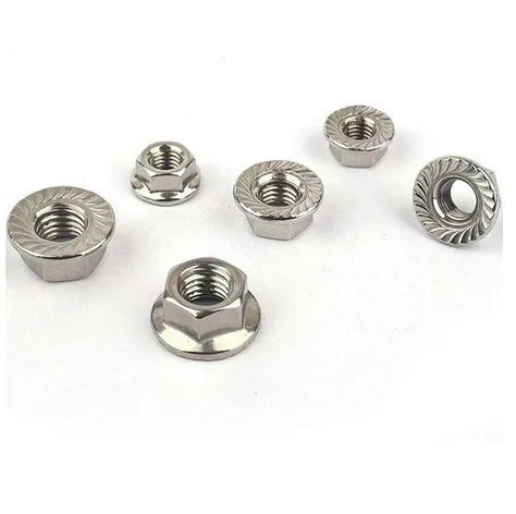 Hot Sales DIN6923 Steel Hexagon Flange Nuts with high quality