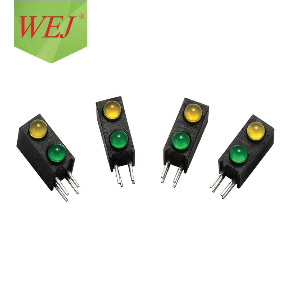 
3mm Red&Green Bi-color LED lamp holder for indicator 