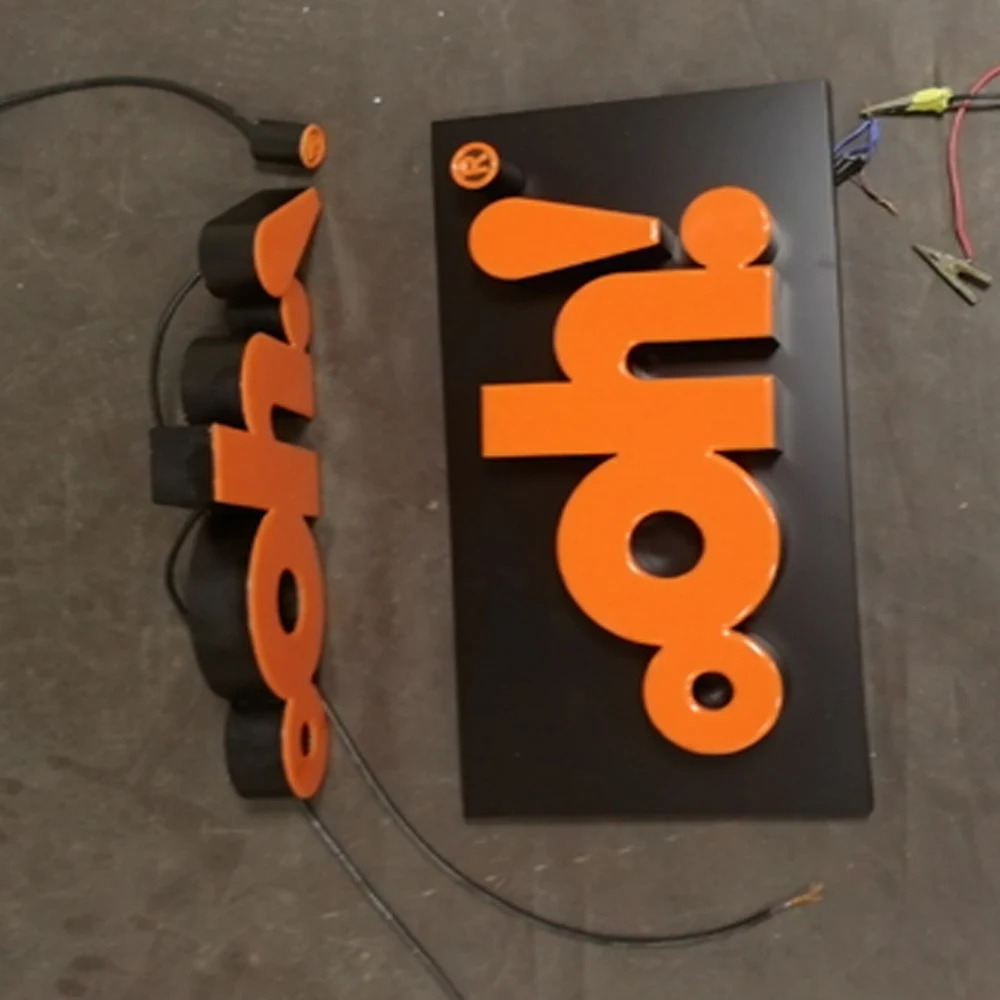 3D shop front name led channel letter sign