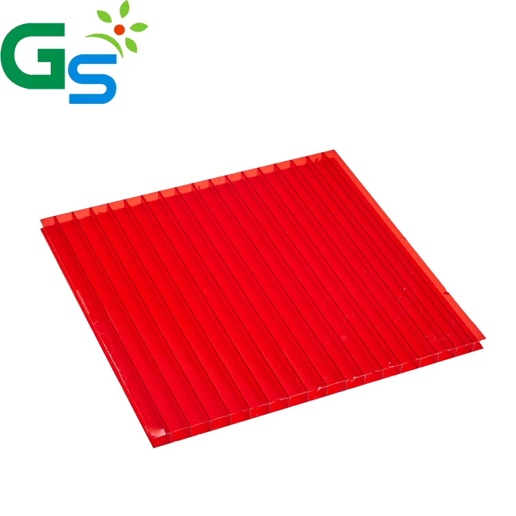 Clear Blue Green Color Polycarbonate Hollow Sheet