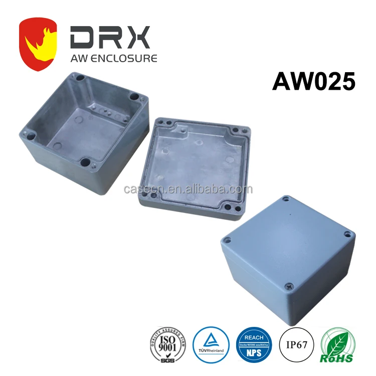 
120x120x80mm IP67 Aluminum Waterproof Enclosure Metal Junction Box 