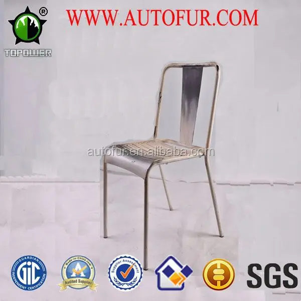 
Factory Price Old Effect Outdoor Furniture stackable Metal furniture chair 
