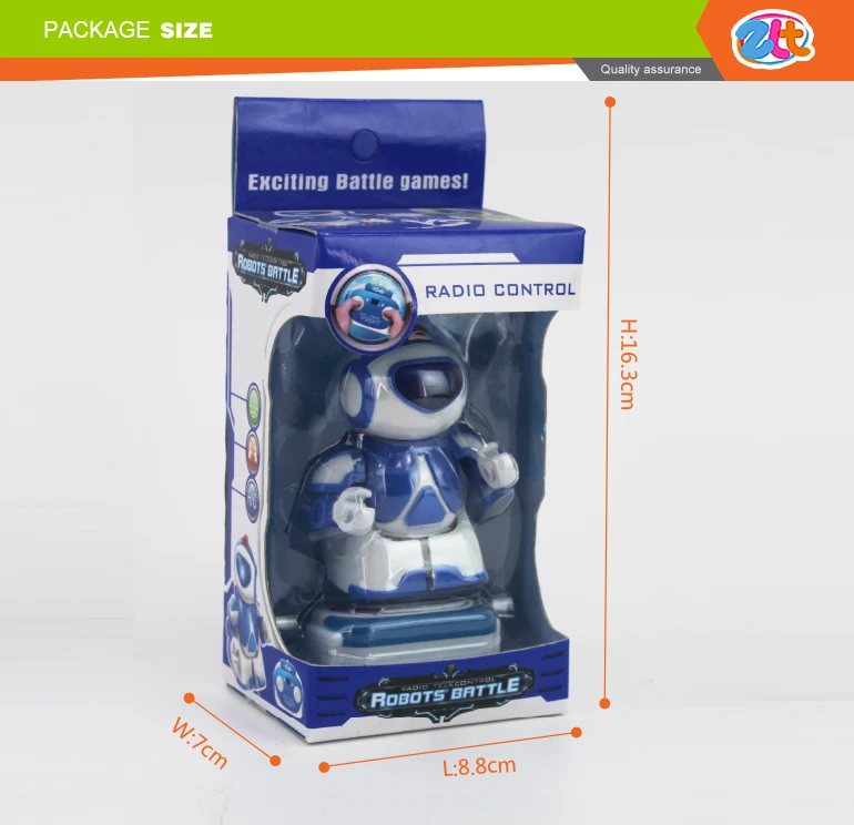 Mini robot toy remote control fighting robot with Light & included batteries