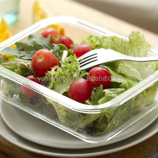 Microwavable  High glass food container 3 compartment microwave food container