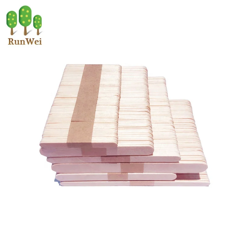Food grade disposable wooden ice cream sticks popsicle stick