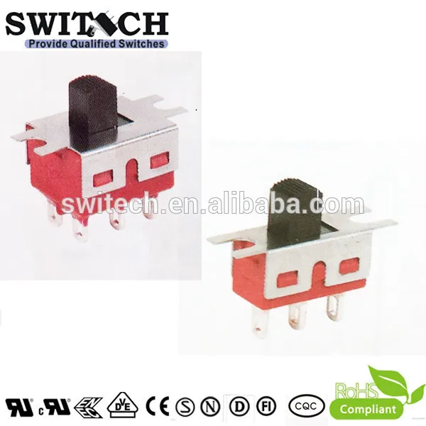 3-pins 3PDT движковый переключатель