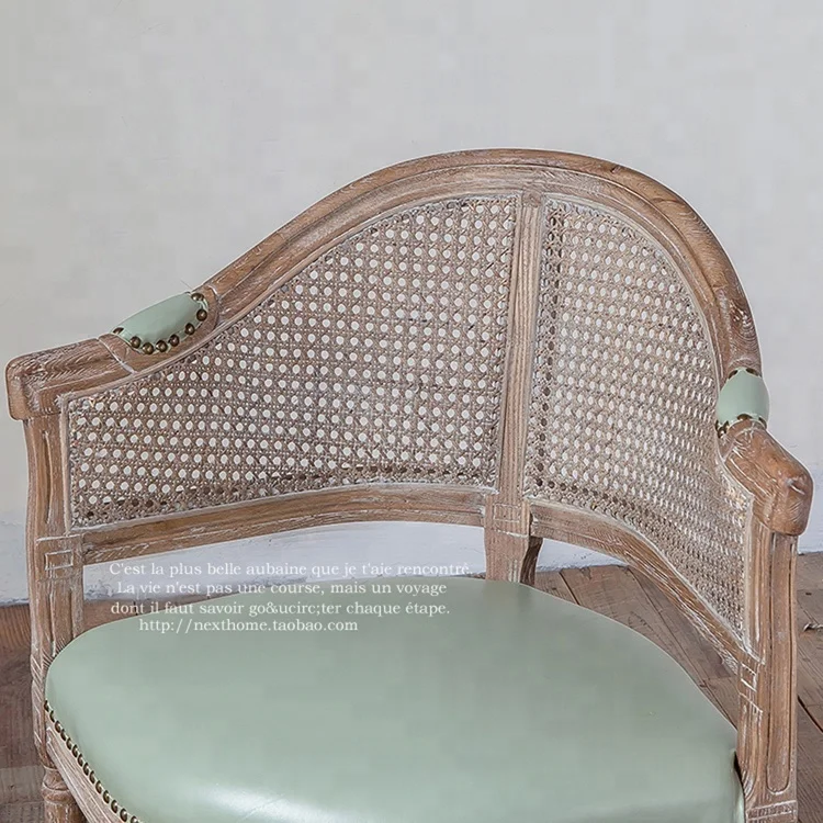 
Dining Ghost Wooden Design Room Coffee Shop Restaurant Cafe Cheap Table Wood Rattan Arm Chair 