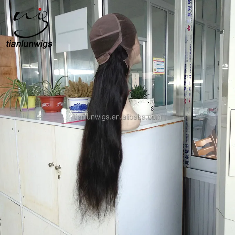 
Cheap Bleached Knots 28 Inch Unprocessed Silky Straight Wave Style and Wig Type Brazilian Full Lace Wigs Lace Front Wig 