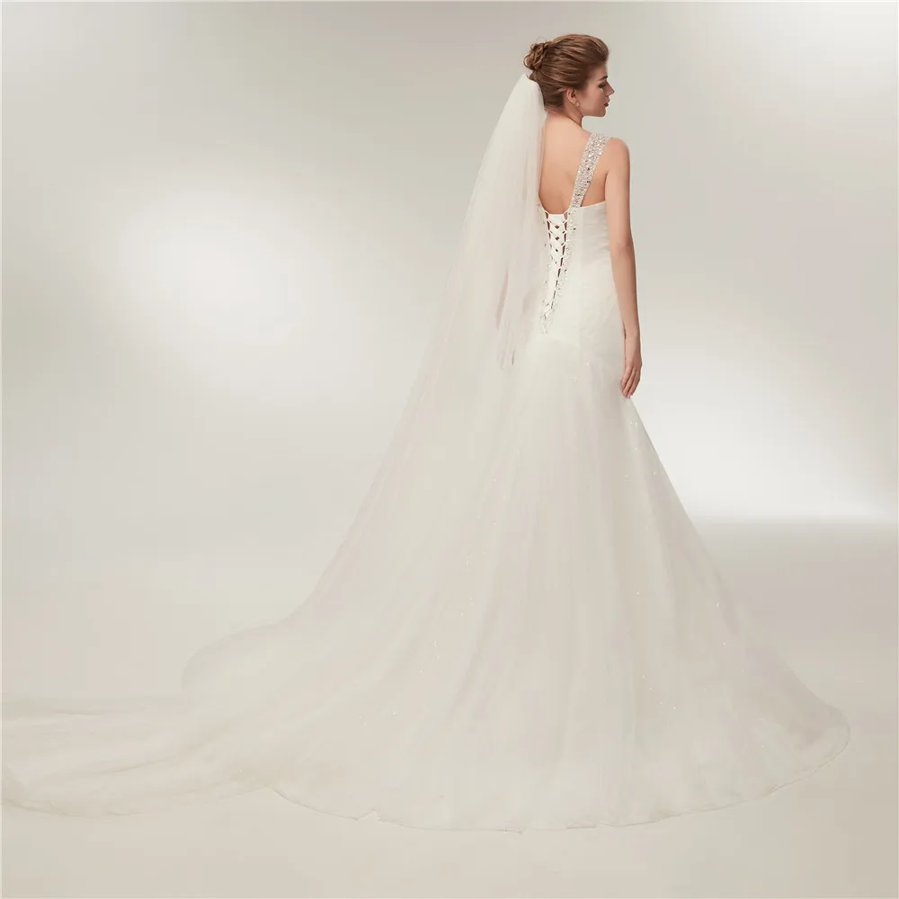 Свадебные платья с юбкой-годе 2019 Африканские свадебные платья дешевые свадебные платья Простые Свадебные платья кружевные свадебные платья L30632