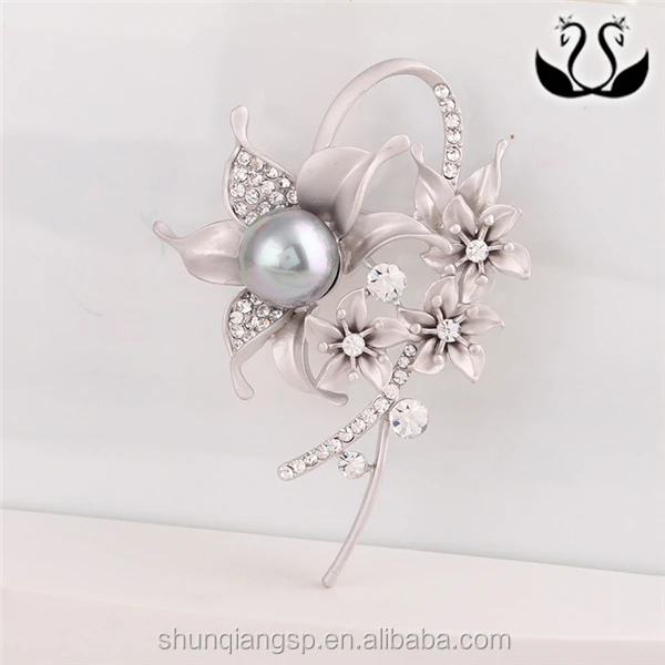 Fashion Women Large Flower Hats Crochet Brooch And Pins