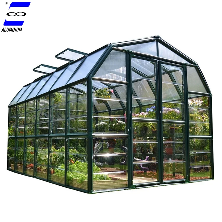 double tempered glass insulation sun room glass house for garden