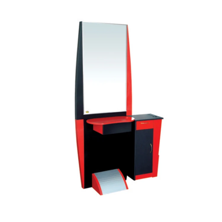 Whole sale quality salon equipment LUMINA Italian styling stainless steel mirror station supplier factory