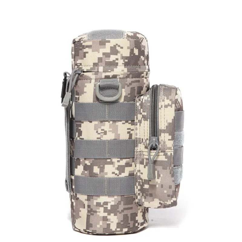 0101 Custom wholesale Fashion Cheap Outdoor Camouflage Tactical Molle Gym Men Sling Belt Water Bottle Pouch