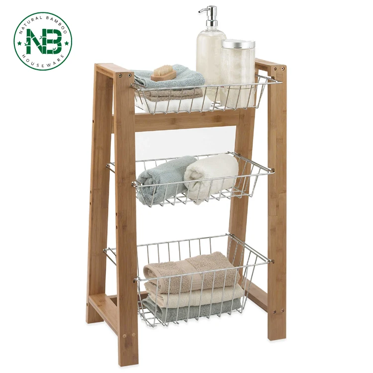 
3-Tier Freestanding Storage Corner Shelf Bathroom Shower Shelving 