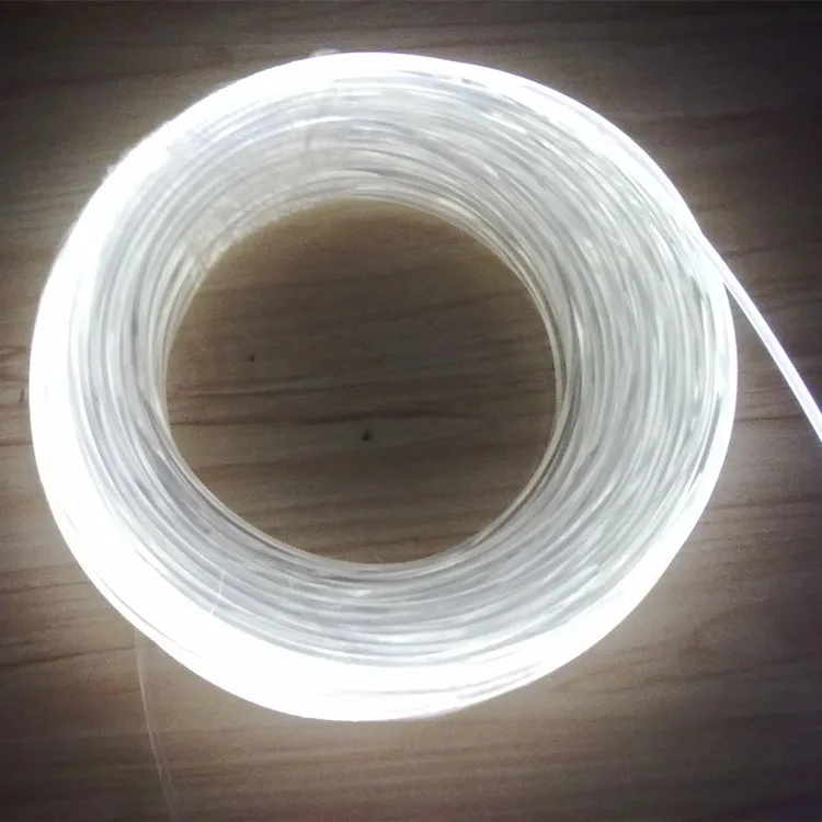 outdoor lighting decoration use 5mm 6mm 8mm 14mm side glow fiber optic cable