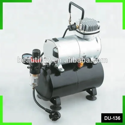 DU-136 cylinder piston compressor with air tank