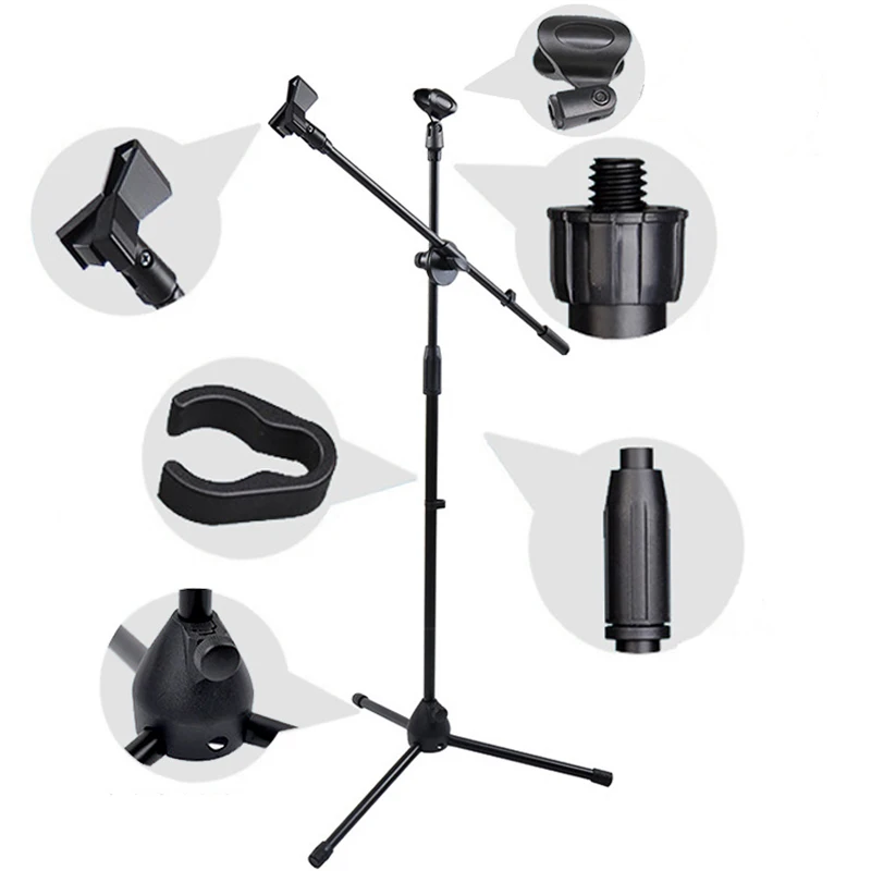 
Professional recording studio Microphone arm Stand Adjusting height Tripod 