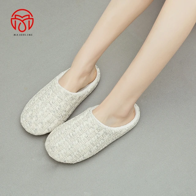 winter products custom house indoor cashmere woman slippers