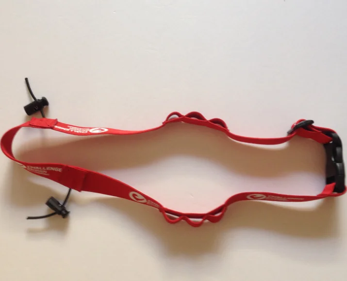 Custom Logo Sport Accessory Race Bib Number Belt Triathlon Race Belt