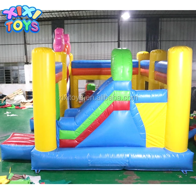 XIXI TOYS Inflatable Clown Bouncy Castle Combo With Slide for Children Event, Attractive Kids Jumper House for Sale