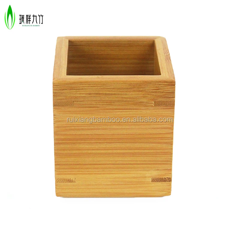 
Customized Bamboo wooden pen pencil holder for car 