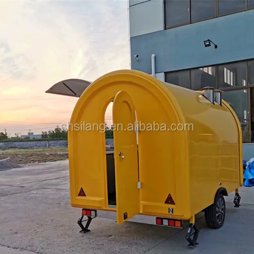SHANGHAI silang turkey food trailer for panama food retro Custom Design Mobile Kitchen Kiosk Hot Dog Ice Cream Fast Foodtrailer