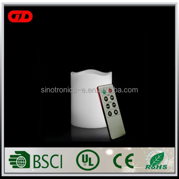 
High-quality high-luminosity harmony solar moon light flameless church wax candles light with timer 