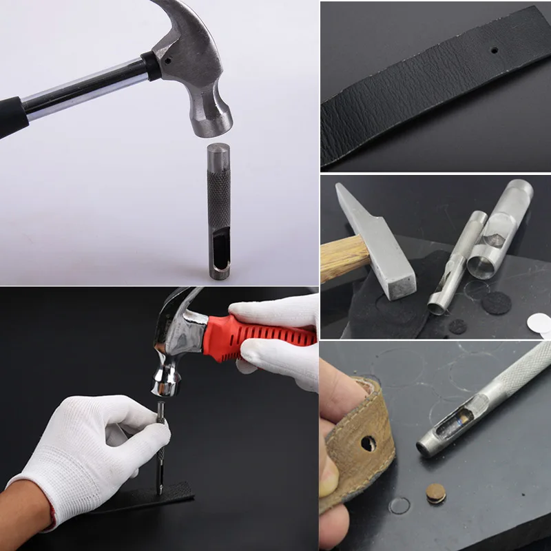 Newly 12 Pcs/Set 3-16mm Hollow Punch Hole leather punch