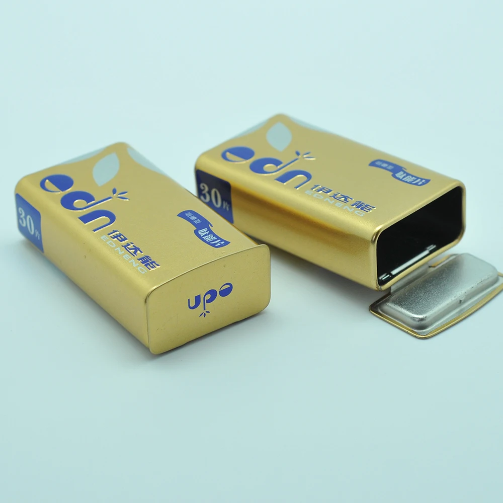 Tin box Small hinge flip chewing gum tin box mint candy case mint tin