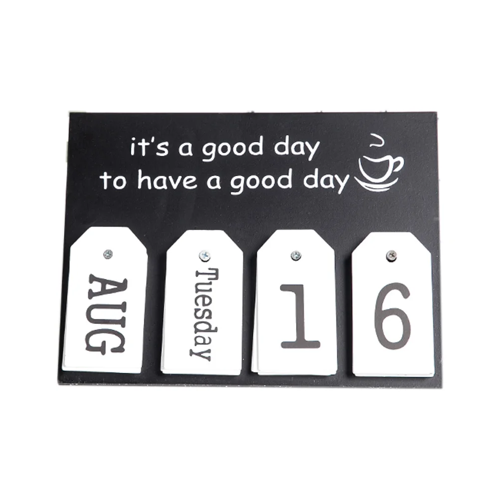 North Europe Simple  Calendar  Modern Style  Literary  Feature  Home Desk Decoration  Wooden Calendar