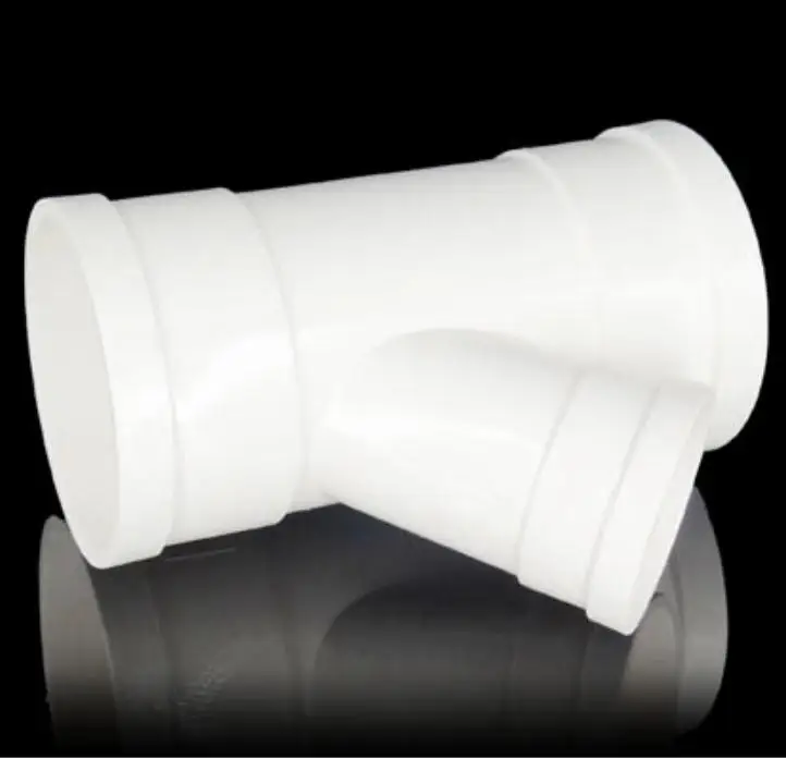 plastic pipe manufacture pvc sewer pipe joints fittings 1/2 pvc tee y 45 degree pvc fittings cross tee
