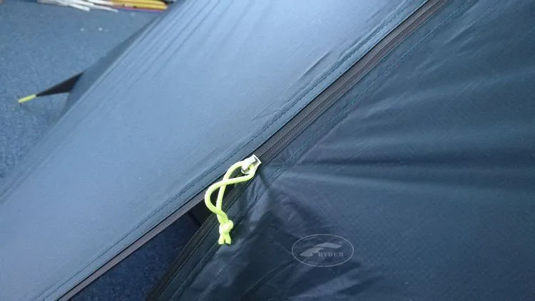 Customized Dome Tent Watertight Zip Single Siliconized 40D Nylon Light Weight Deluxe Hiking Solution Aluminum Alloy Pole Framed