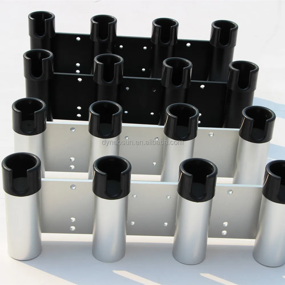 Removable Aluminium Anodized Fishing Rod Holder for 4 rods