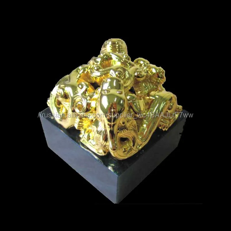 Пользовательский 3D имперской нефрита печать металлические украшения скульптуры с базы
