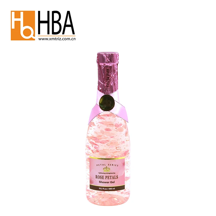 China Manufacture High Quality Rose Fragrance Petal Shower Gel