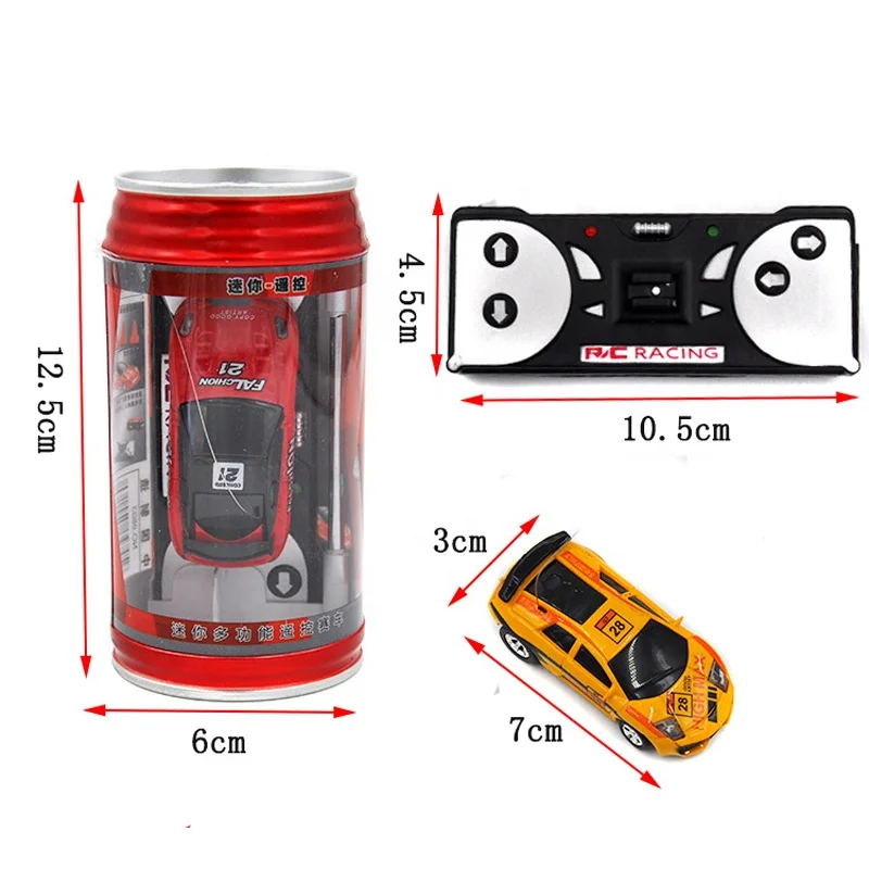 
1:63 Hot Sales 20Km/h Coke Can RC Car High Speed Racing Mini Electric Car Mini Car For Children 
