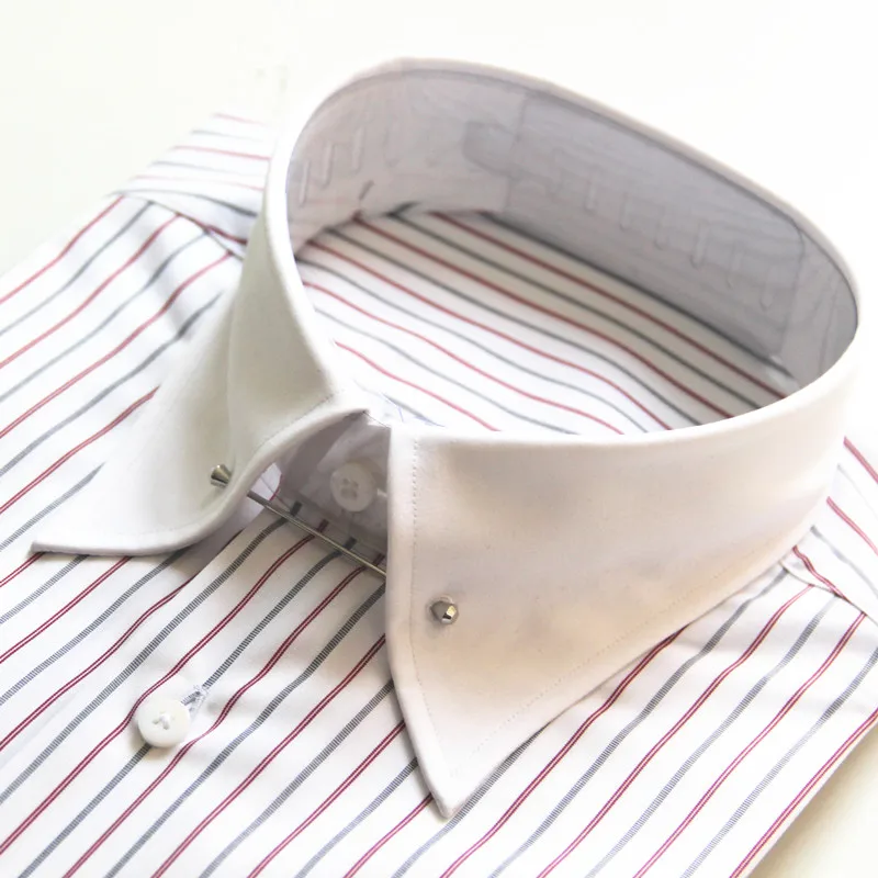2019 unique pin collar MTM mens shirts