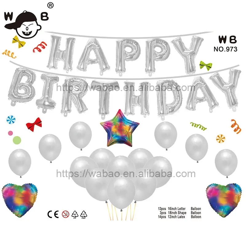 
Wholesale adult child birthday aluminum latex ballon decoration inflatable ballon 