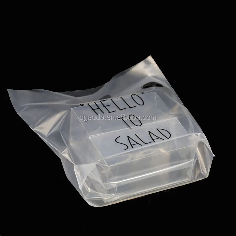 
recycled take away standard size eco friendly custom plastic shopping bag carrier with logos 