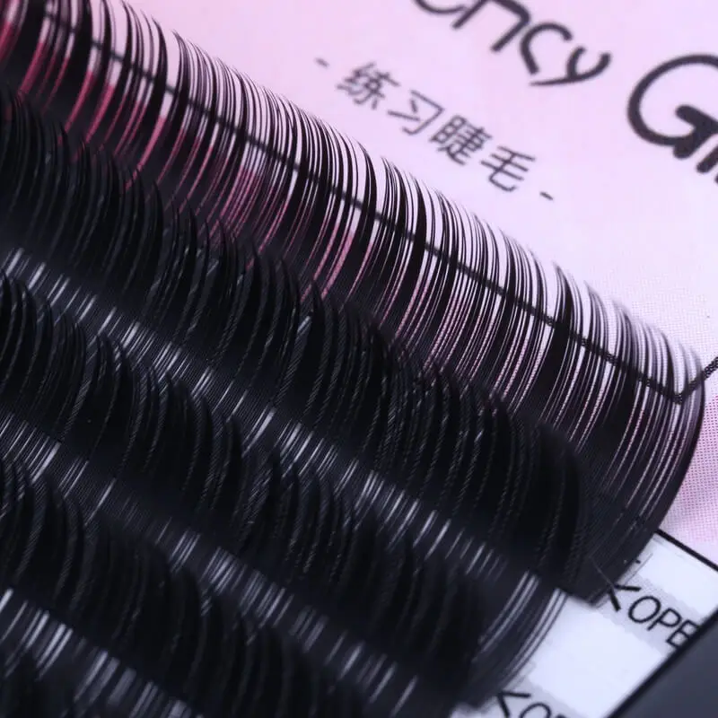 Supply Wholesale Black Your Logo Free 3d Faux Mink Individual Eyelash Extension Samples To Practice
