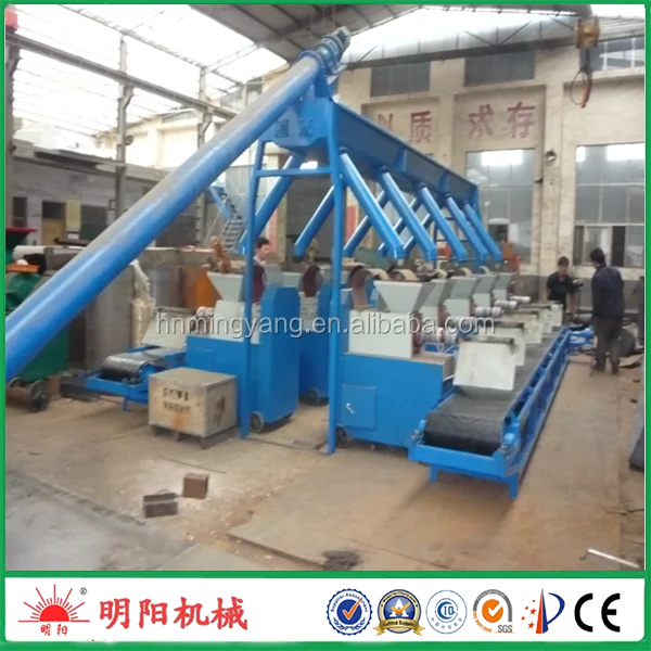 Factory direct sale with CE rice husk wood sawdust charcoal used briquette press machine