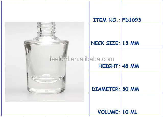 10ml empty clear nail polish bottle FD1093 custom nail polish bottle design gel nail polish packaging bottle