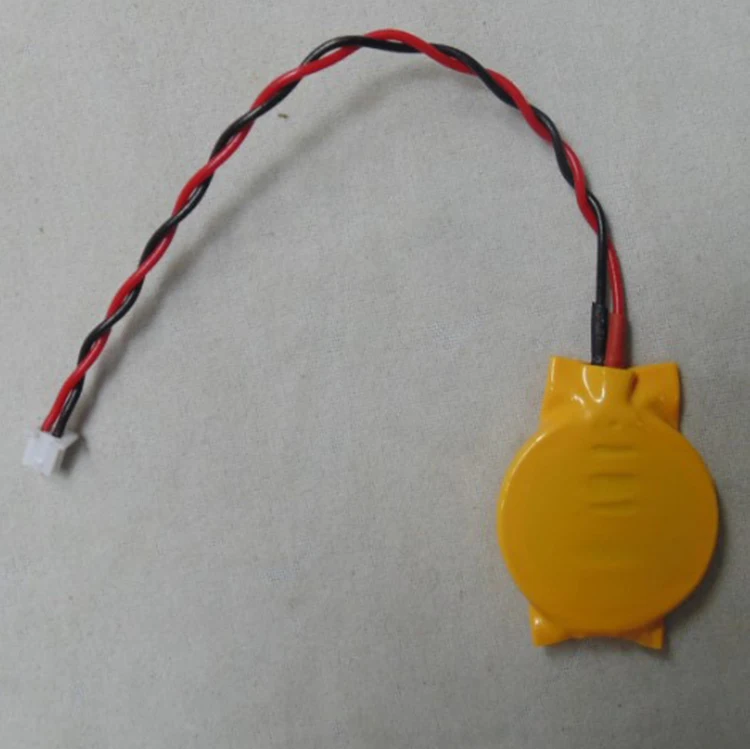 3v 220mah lithium coin cell cr2032 battery with lead wires and connector