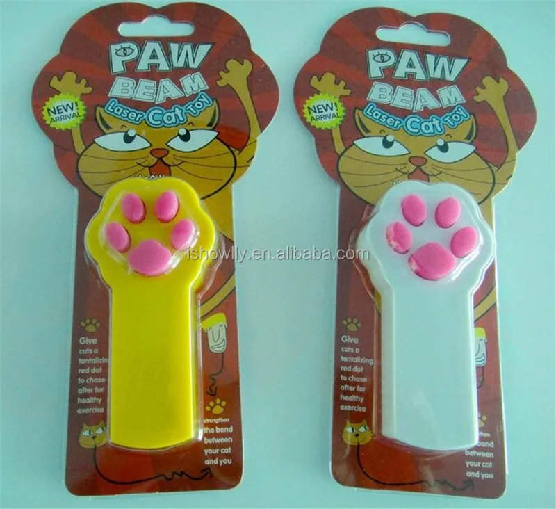 Лазерная указка Ipaw в форме кошачьей лапы игрушка для домашних животных использования помещении и на