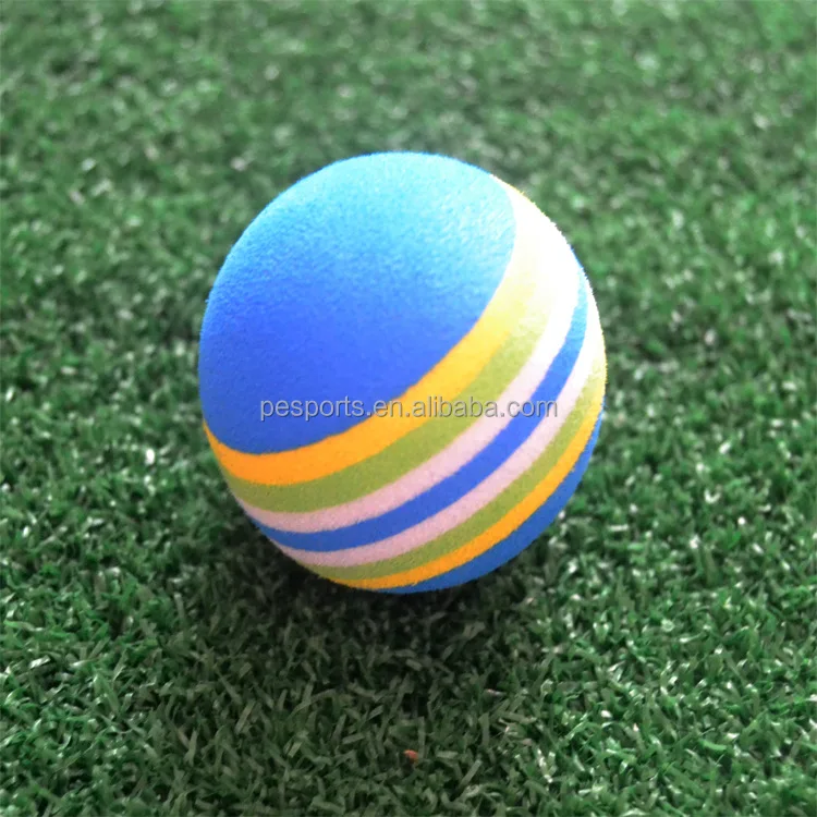 PLAYEAGLE Foam Golf Ball EVA Rainbow Sponge Golf Training Balls colorful golf practice ball