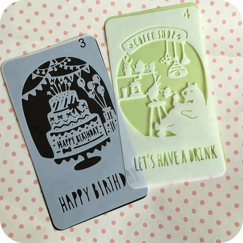 Customized Hand book template DIY drawing stencil scribbles Lace ruler